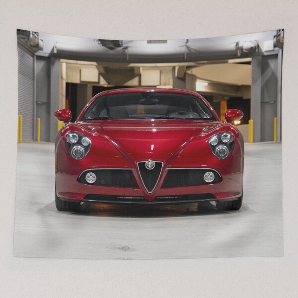 Item preview, Alfa Romeo 8C Competizione – Italian Supercar Vintage Poster designed and sold by Road To Track.