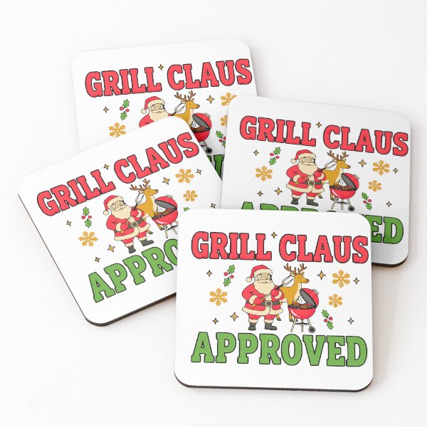 Item preview, funny grill claus holiday bbq santa graphic designed and sold by ArtDesignTp.