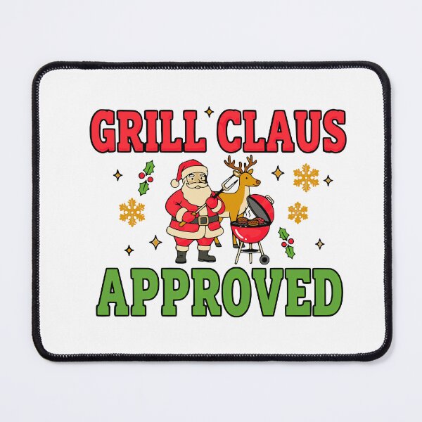Item preview, funny grill claus holiday bbq santa graphic designed and sold by ArtDesignTp.