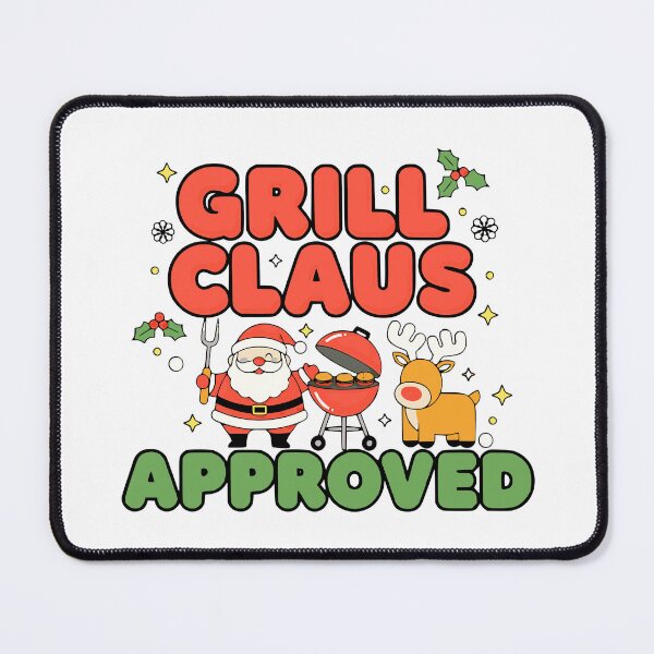 Item preview, bbq christmas santa funny viral griller art designed and sold by ArtDesignTp.
