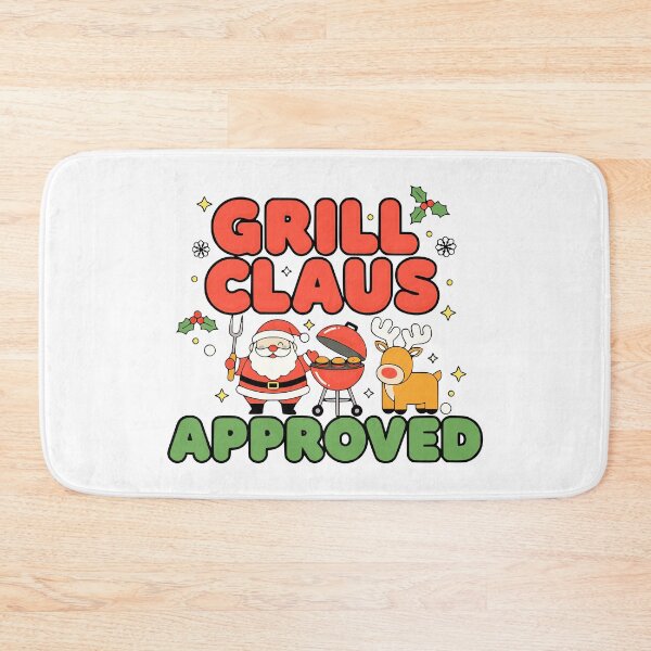 Item preview, bbq christmas santa funny viral griller art designed and sold by ArtDesignTp.