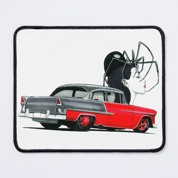 Item preview, Exclusive drawing american restomod Chevy Bel Air V8 Coupe Black Widow designed and sold by Cars23.