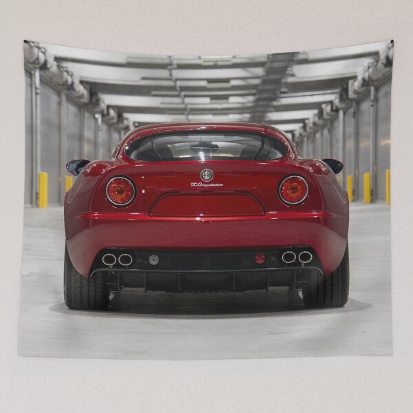 Item preview, Alfa Romeo 8C Competizione – Italian Supercar Vintage Poster designed and sold by Road To Track.