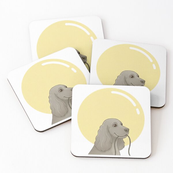 Item preview, Spaniel Dog Huge Yellow Balloon Muted designed and sold by Prints by Mat.