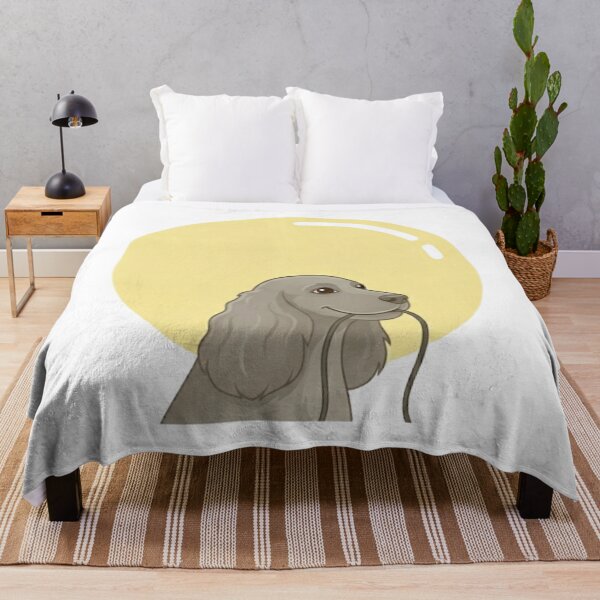 Item preview, Spaniel Dog Huge Yellow Balloon Muted designed and sold by Prints by Mat.