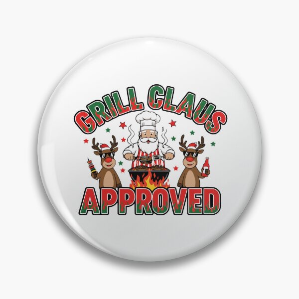 Item preview, grill claus funny santa bbq holiday design designed and sold by ArtDesignTp.