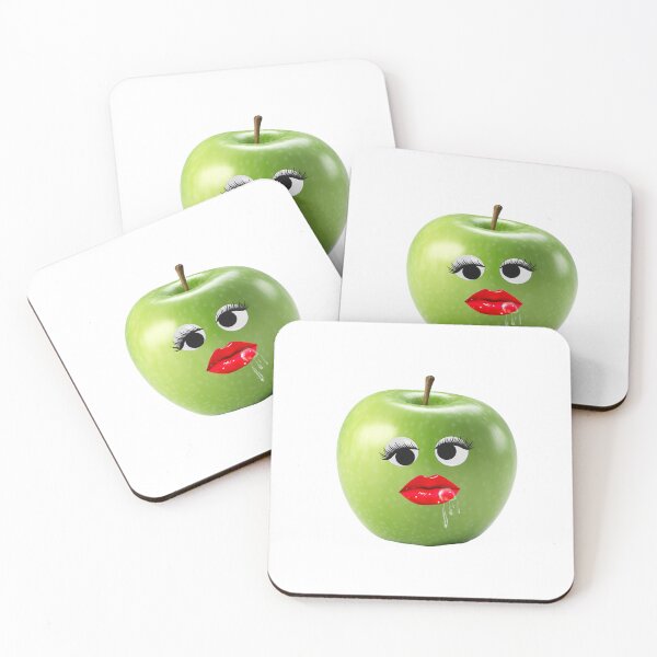 Item preview, manzana verde babeante de ojos saltones designed and sold by trewimas.