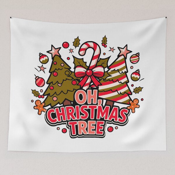 Item preview, preppy coquette holiday tree cake christmas art designed and sold by ArtDesignTp.
