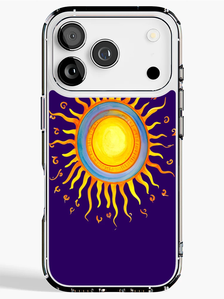 Thumbnail 1 of 5, iPhone Case, Colorful Sun designed and sold by Creative Visualize.
