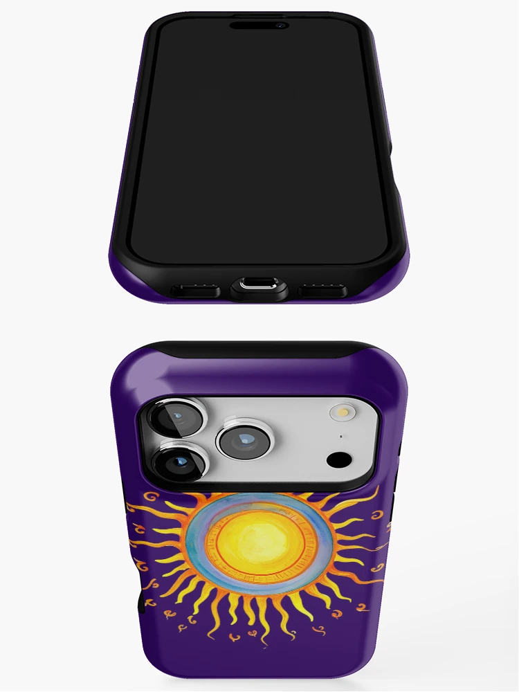Thumbnail 3 of 4, iPhone Case, Colorful Sun designed and sold by Creative Visualize.