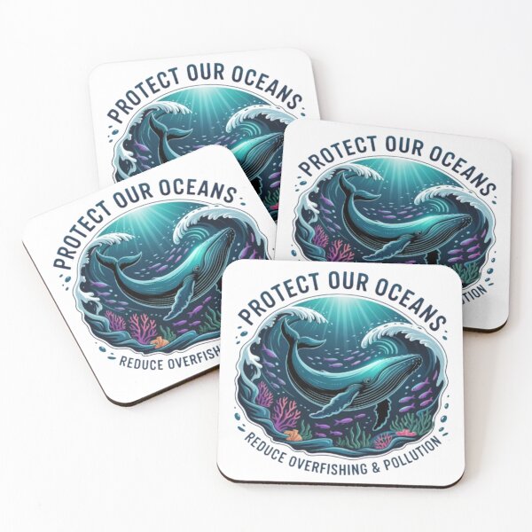 Item preview, Protect Our Oceans Whale T-Shirt – Ocean Conservation Marine Life Design for Ocean Lovers & Eco Gift Buyers designed and sold by GemBob Creations.