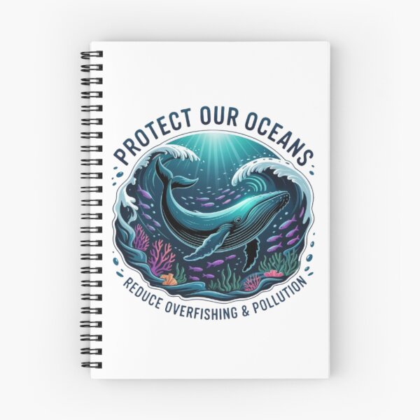 Item preview, Protect Our Oceans Whale T-Shirt – Ocean Conservation Marine Life Design for Ocean Lovers & Eco Gift Buyers designed and sold by GemBob Creations.
