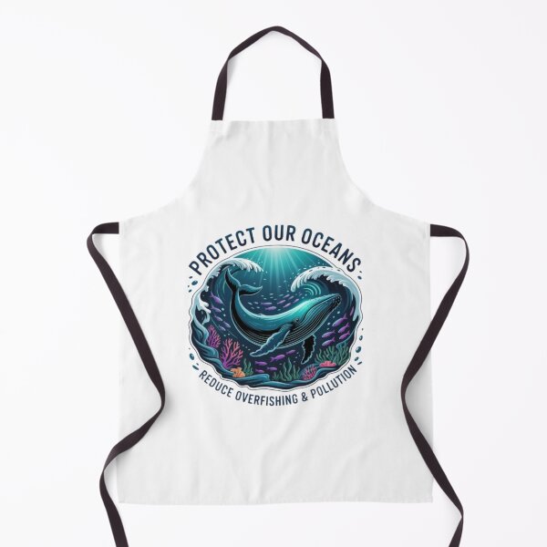 Item preview, Protect Our Oceans Whale T-Shirt – Ocean Conservation Marine Life Design for Ocean Lovers & Eco Gift Buyers designed and sold by GemBob Creations.