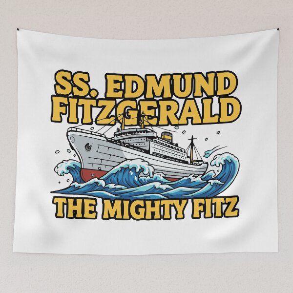Item preview, heritage nautical lake superior fitz tribute designed and sold by ArtDesignTp.