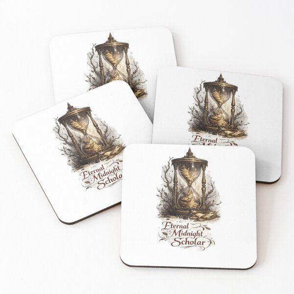 Item preview, Eternal Midnight Scholar – Dark Academia Hourglass Design – Book Lover designed and sold by Line-Mood1⭐️⭐️⭐️⭐️⭐️.