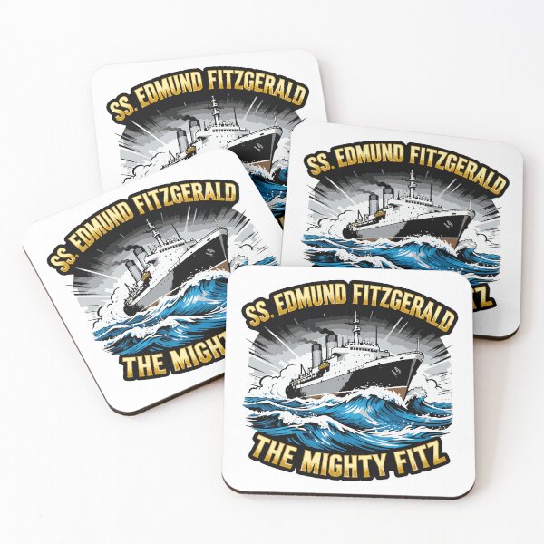 Item preview, mighty fitz nautical lake superior vintage art designed and sold by ArtDesignTp.