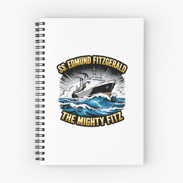 Item preview, mighty fitz nautical lake superior vintage art designed and sold by ArtDesignTp.