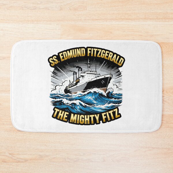Item preview, mighty fitz nautical lake superior vintage art designed and sold by ArtDesignTp.