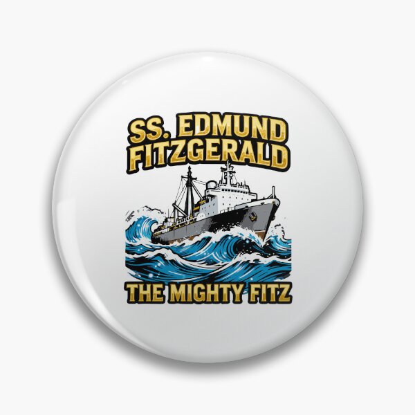 Item preview, mighty fitz lake superior nautical heritage art designed and sold by ArtDesignTp.