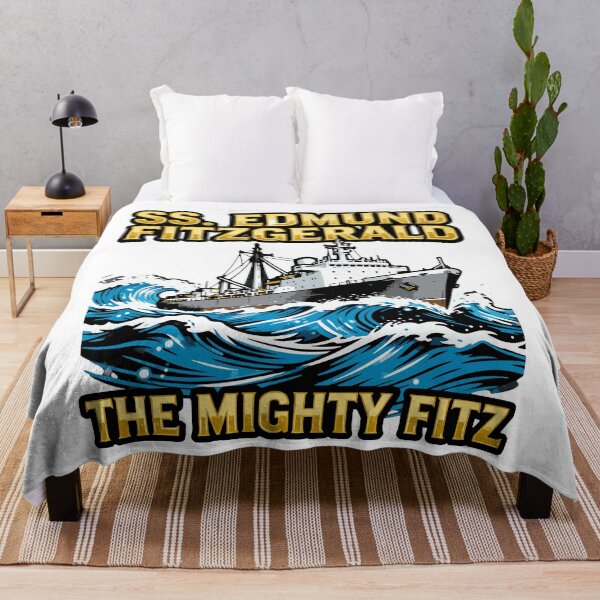 Item preview, mighty fitz lake superior nautical heritage art designed and sold by ArtDesignTp.