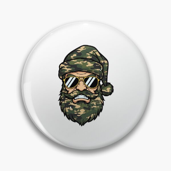 Item preview, retro santa camo hunting christmas dad son art designed and sold by ArtDesignTp.
