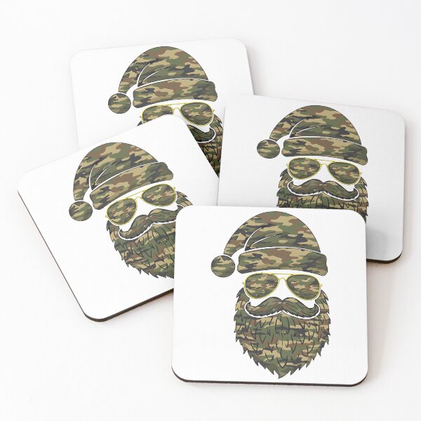 Item preview, santa face camo christmas hunting family design designed and sold by ArtDesignTp.