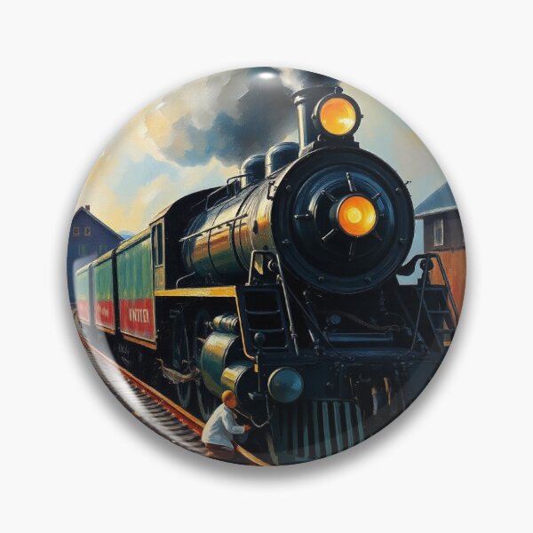 Item preview, Newport (FYN) railway station, with a steam train. designed and sold by oldMastersofart.