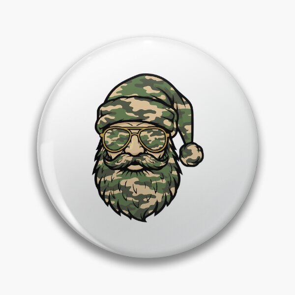 Item preview, vintage santa face christmas camo hunting dad designed and sold by ArtDesignTp.