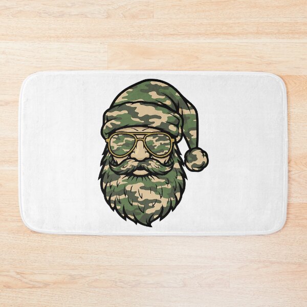 Item preview, vintage santa face christmas camo hunting dad designed and sold by ArtDesignTp.
