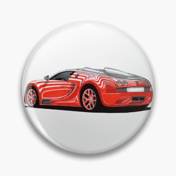 Item preview, Exclusive drawing legendary mid-engine W16 hyper car Veyron Grand Sport L'Or Blanc  designed and sold by Cars23.