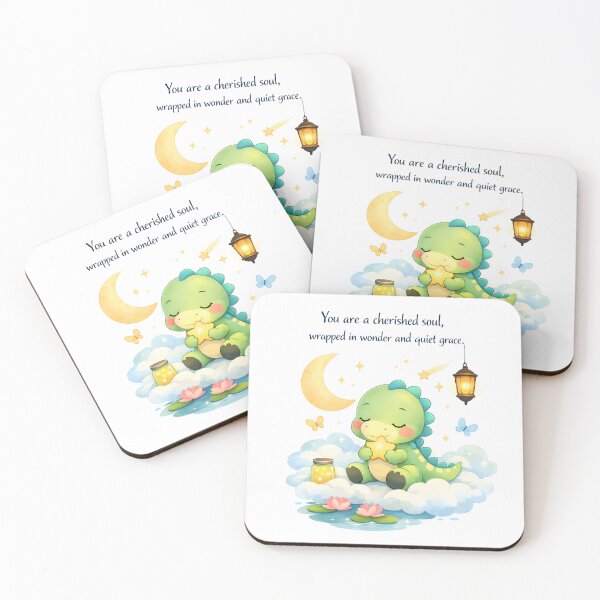 Item preview, Cute Dinosaur Nursery Wall Art with Inspirational Quote designed and sold by LoveNurseries.