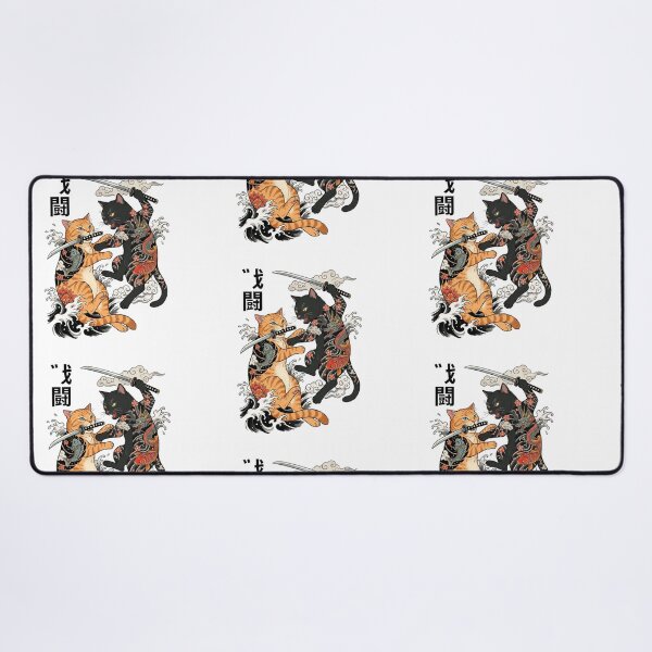 Item preview, Samurai Cats Ninja Duel Japanese Aesthetic designed and sold by TeeARTHY.