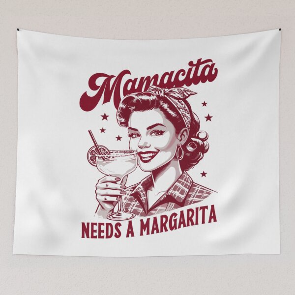Item preview, This Senorita Needs A Margarita - Colorful Leopard Print Fiesta Art designed and sold by Ali-printshop.