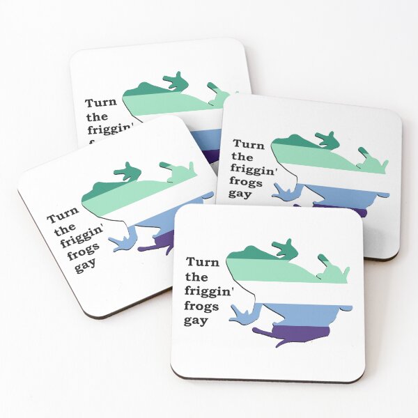Item preview, Turn the friggin frogs gay - Gay Pride designed and sold by Toadtally.