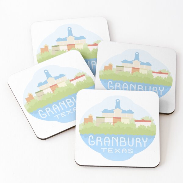 Item preview, Granbury, Texas Downtown Lake Sticker designed and sold by Places By Hagen Carter.