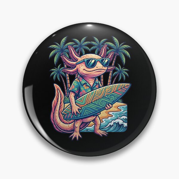 Item preview, Surfer Axolotl designed and sold by ReneMM.