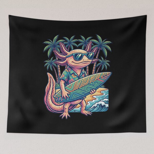 Item preview, Surfer Axolotl designed and sold by ReneMM.