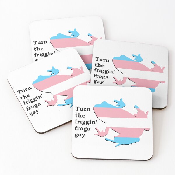 Item preview, Turn the friggin frogs gay - Trans Pride designed and sold by Toadtally.