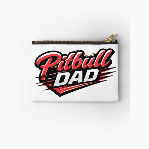 Item preview, Sporty Red and Black Pitbull Dad designed and sold by My Pitbull Place.