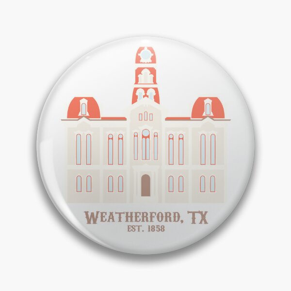 Item preview, Weatherford, Parker County, Texas Courthouse designed and sold by Places By Hagen Carter.