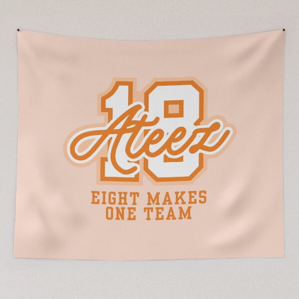 Item preview, ATEEZ 18: EIGHT MAKES ONE TEAM | Vintage Varsity Aesthetic  designed and sold by smeraldosecrets.