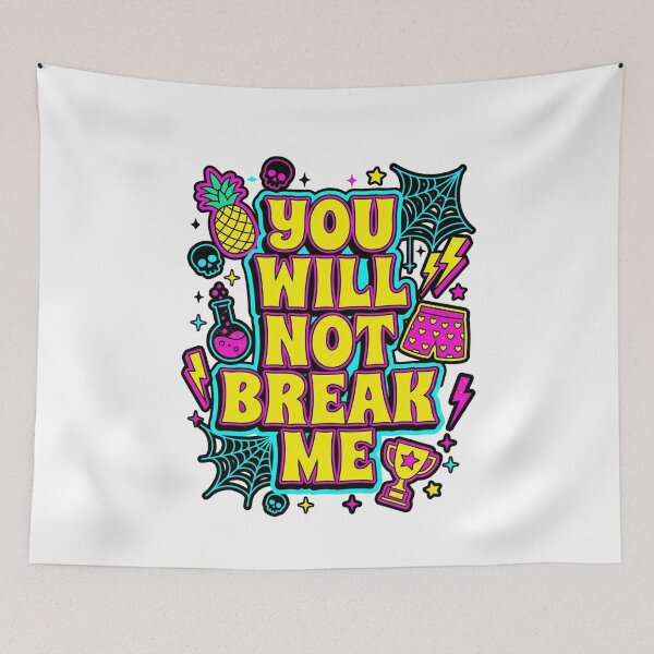 Item preview, You Will Not Break Me Resilience Motivation Strong Independent Statement designed and sold by SofenArt.