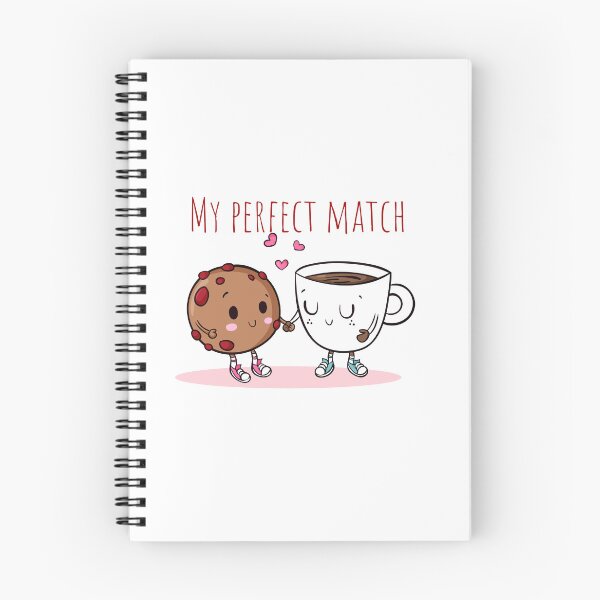 Item preview, Donut and Coffee Couple Cute Design – My Perfect Match Funny Romantic Food Art designed and sold by Dinaelsherkawy.