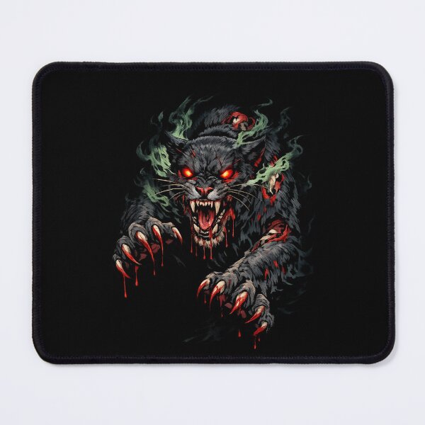 Item preview, Demonic Puma Unleashed – Fiery Eyes Horror Beast designed and sold by Sonic Nova Studios.