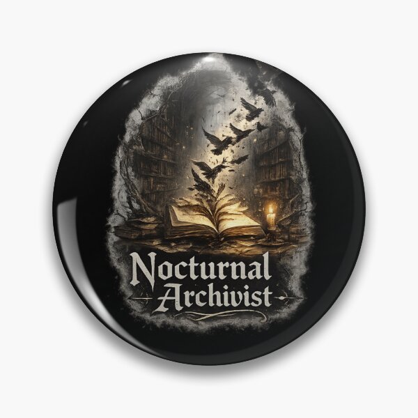 Item preview, Nocturnal Archivist – Gothic Library Book Art – Book lover designed and sold by Final Chance Designs⭐️⭐️⭐️⭐️⭐️.