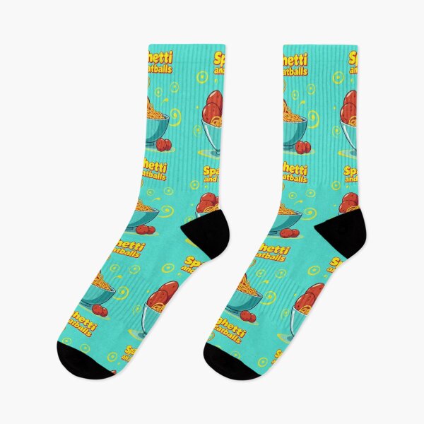 Item preview,  Aqua  And Yellow Swirl Spaghetti And Meatball Pop art Collection designed and sold by SaucyFoodTruck.