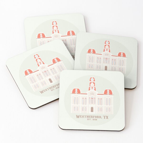 Item preview, Weatherford, Parker County, Texas Courthouse Green designed and sold by Places By Hagen Carter.