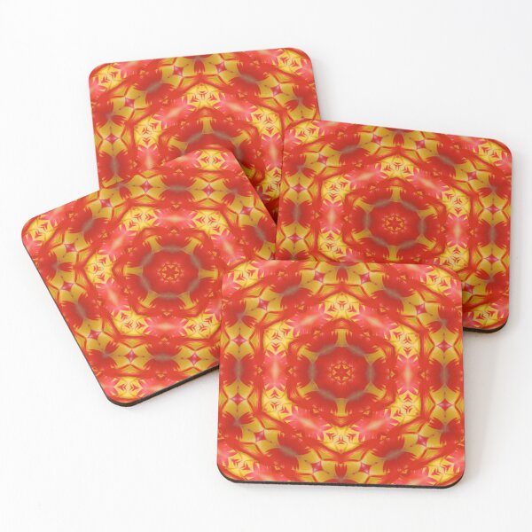 Item preview, Warm Floral Kaleidoscope Mandala Pattern designed and sold by SilentBloomLab.