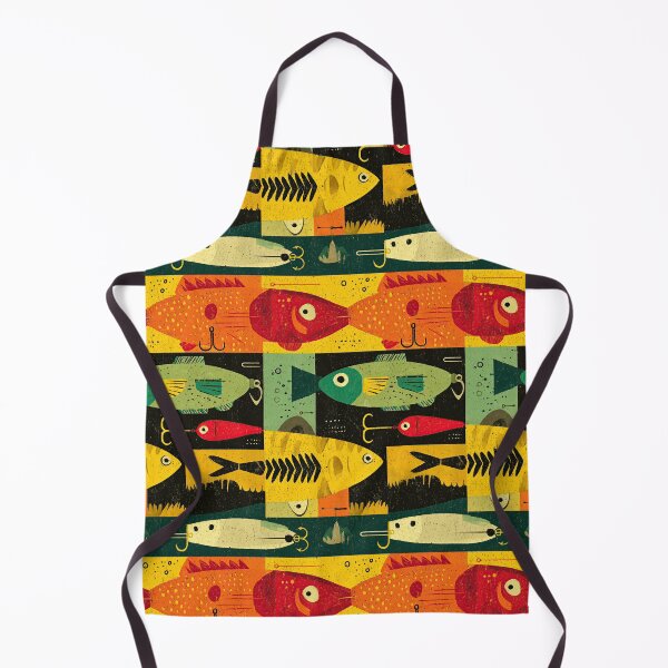 Item preview, Retro Colored Fish and Lures Blocks designed and sold by Piotrek0001.