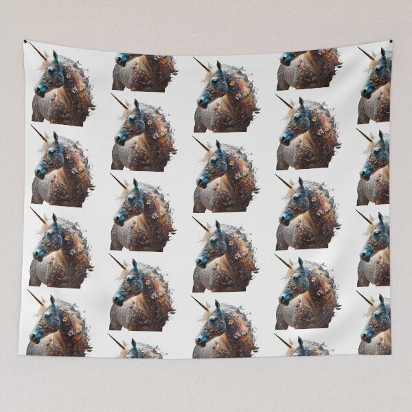 Item preview, Elegant Floral Fantasy Unicorn designed and sold by BetweenForms.
